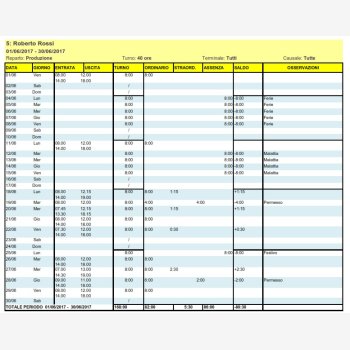 SOFTWARE DI GESTIONE PRESENZE IN VERSIONE PROFESSIONALE COMPRENSIVO DI TELEASSISTENZA PER 3 MESI